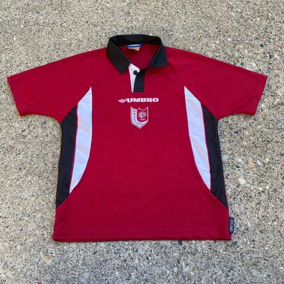 Vintage 1998/99 FK Sarajevo Umbro Red Home Soccer Football Jersey - Picture 1 of 7